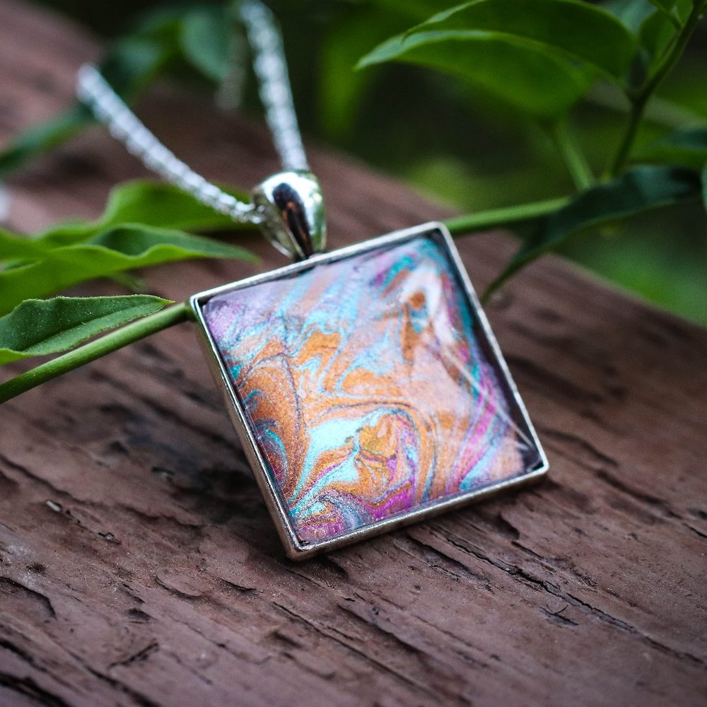 Square Pendant Necklace